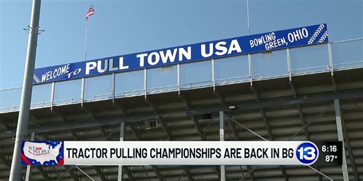 Getting ready for the National Tractor Pulling Championships in Bowling Green