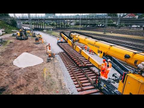 Railway Construction Time-Lapse – Track and Switch Replacement