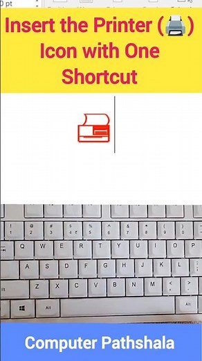 MS Word mein Printer (🖨️) Icon Type Karne Ka Shortcut Trick #shorts #mswordtips