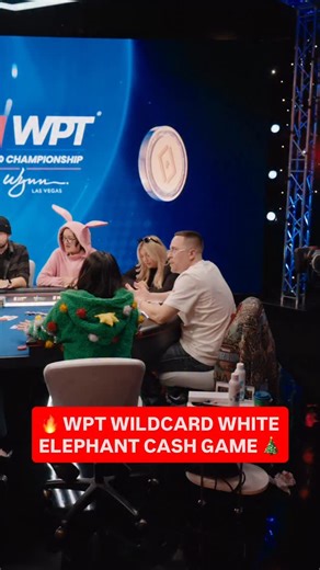 The WPT Wildcard White Elephant Cash Game is LIVE from the WPT World Championship @wynnlasvegas 🏆 #wpt #poker #casino | World Poker Tour (WPT)