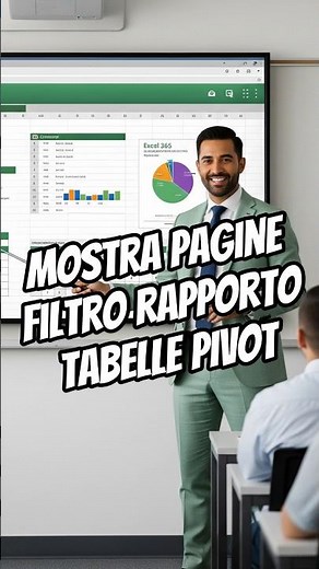 Impara ad usare MOSTRA PAGINE FILTRO RAPPORTO nelle tabelle PIVOT di Excel ‪@planetexcel‬