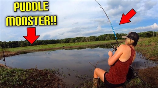 Hidden mud hole yields a mysterious and massive puddle monster