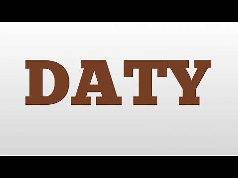 DATY meaning and pronunciation