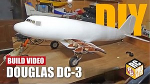 RC Douglas DC 3 build part 3 the build gets real | Step by step RC plane
