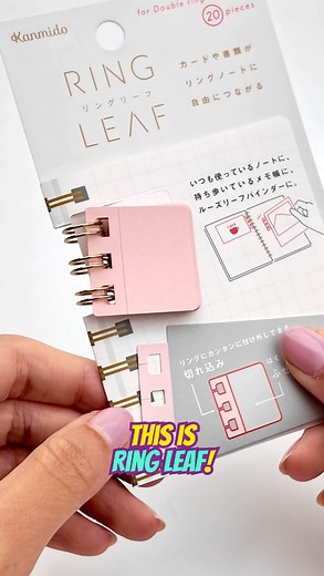 Yoseka Stationery on Instagram: "How to use Ring Leaf sticky spiral tabs by Kanmido! Have fun adding ephemera or other useful items to your spiral notebooks "