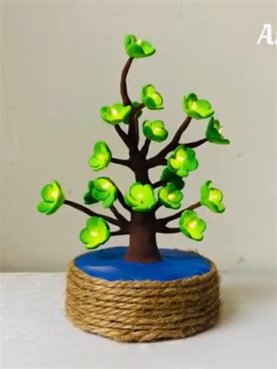 Tree making ideas with super clay #tiktok #craft #diy