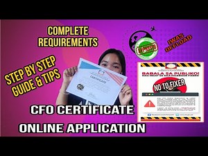 HOW TO GET CFO CERTIFICATE ONLINE| STEP BY STEP GUIDE AND TIPS #india #travelguide #immigration