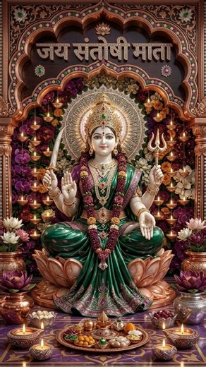 Santoshi Mata Bhajan 🙏 Powerful Devotional Song | Jai Santoshi Mata | Hindi Bhakti Bhajan #shorts