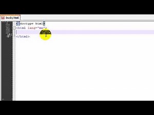 HTML5 Tutorial - 2 - Creating a Basic Template Video Lecture - Computer Science Engineering (CSE)