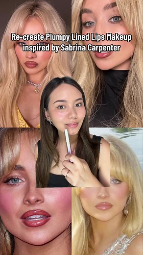 Sabrina Carpenter Lipstick and Lip Liner Tutorial