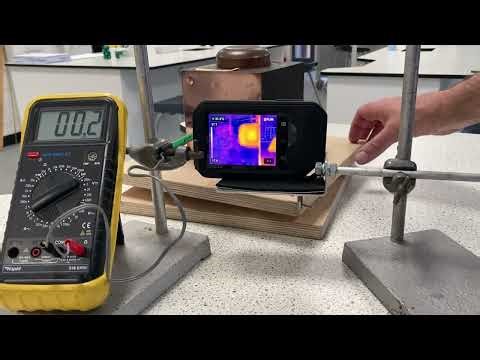Leslie cube - Thermal radiation