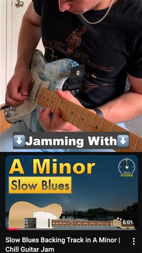 Jamming With ➡️ Slow Blues Backing Track in A Minor
