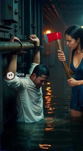 AXE BREAK! Cinematic Handcuff Escape in the Flooded Ship #thriller #short