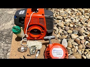 Weed eater won’t start. Husqvarna Starter Pawl replacement tutorial. #smallenginerepair