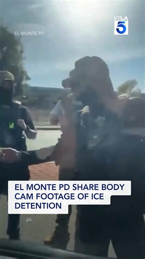 El Monte police release body-cam footage of officers attempting to de-escalate a situation where federal officers were arresting a U.S. citizen after nearly a week of backlash and criticism saying the department did not assist the woman. | KTLA 5 News