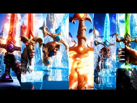 Legendary Elemental Swords Awakening | Epic Fantasy ASMR Visuals
