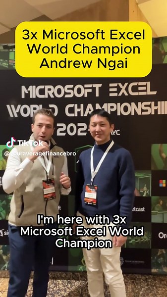 Excel World Champion Techniques from Andrew Ngai