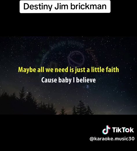 Destiny by Jim Brickman Karaoke Lyrics Version