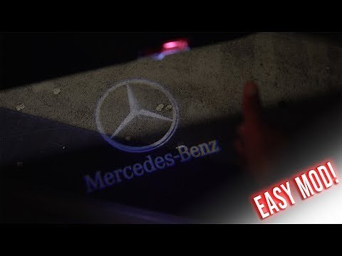 HOW TO INSTALL MERCEDES BENZ DOOR LIGHT!! - MERCEDES A250 2016 AMG Line