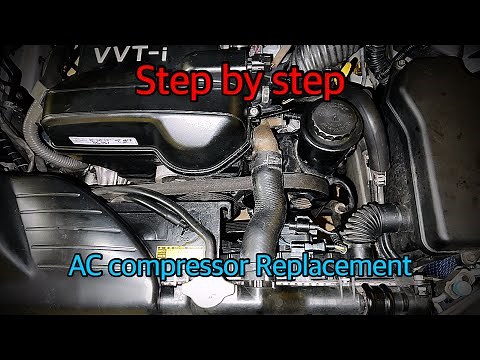 2JZ AC compressor replacement | Lexus | Toyota | GS300 | SC300 | IS300 | complete step by step