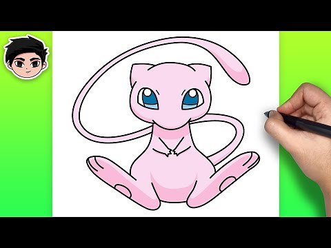 How to Draw Mew from Pokemon | Easy Step-by-Step