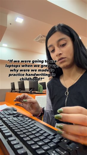 𝒩𝒾𝓈𝒽𝓉𝒽𝒶𝒶📌 on Instagram: "Practiced cursive for years, now living in Caps Lock🥹🫶🏻!! . #explore #viral #relatablereels #fypppppppppppppppppppppppppppppppppppppppppppppppppppppppppppppppppppppp #schooldays . [ laptop, practice handwriting, years perfecting handwriting, reel it feel it , explore ,Instagram, fyp , keyboard, ctrl+z , relatable reel, viral ]"