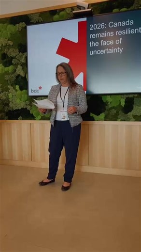 First Stay Realty Inc. 🏡 office: Yaletown, Vancouver, BC, Canada on Instagram: "By @bdc_ca lecture about economy for-cast for 2026 #. Join us virtually by watching the recording for an insightful economic outlook by BDC’s Chief Economist, Pierre Cléroux. Learn how the Canadian economy is evolving, and gain perspectives on trends that are shaping our business environment. The presentation will cover: • BDC’s 2026 Economic Outlook • Practical strategies to help your business adapt • How entrepren