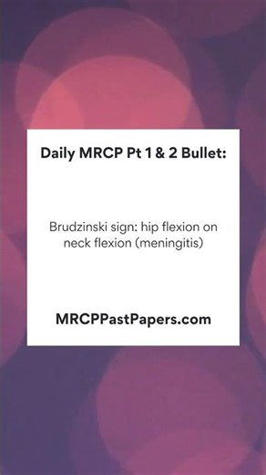 MRCP Part 1 & 2 Daily Revision Bullet