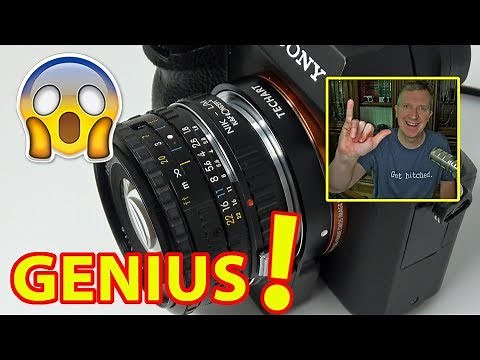 😱AUTOFOCUS WITH MANUAL FOCUS LENSES! Techart Pro Adapter for Sony a6300, a6500, A7ii, A7Rii