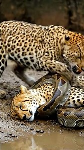 🐆 SHOCKING! Leopard's **Ultimate** Battle to Save Mate! #leopard #shocking #ultimate