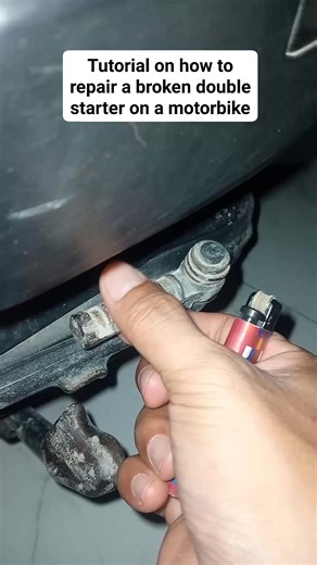 Tutorial on how to repair a broken double starter on a motorbike #usa #canada #Germany #diy #mechanic | Video Viral