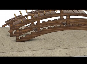 Japanese Table Bridge for Japanese Table Garden, Dnd, Decoration, Miniatures - Etsy Canada