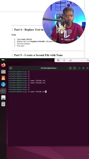 Linux Nano Tutorial for Beginners (Part 2) #linuxcommandlinetutorial | Informatik Lab | Facebook
