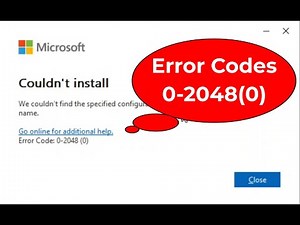 Fix Error code: 0-2048 (0) Couldn't Install | How To Fix Microsoft Office Couldn't Install Error