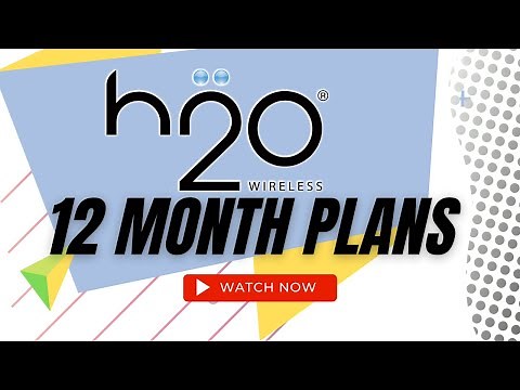 H2O Wireless 12 Month Plans