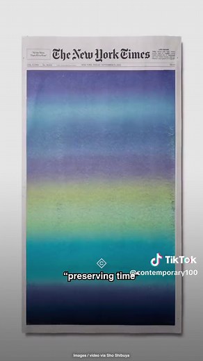 Daily Sunrise Paintings on The New York Times by Sho Shibuya