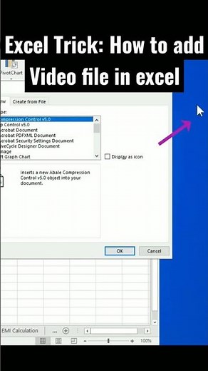 Excel Trick: How to add Video file in Excel