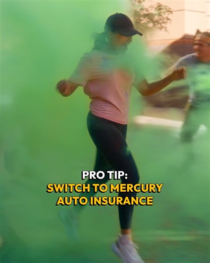Pro Tip: Don't walk, RUN to Mercury for great savings and quality coverage! #MercuryProTips | Mercury Insurance