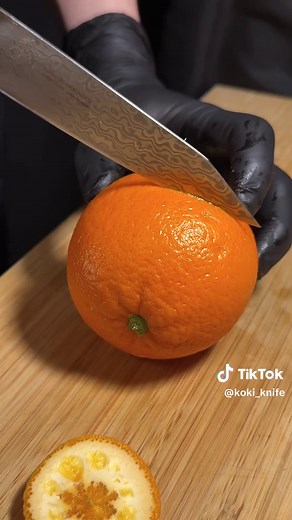 オレンジの飾り切りの芸術