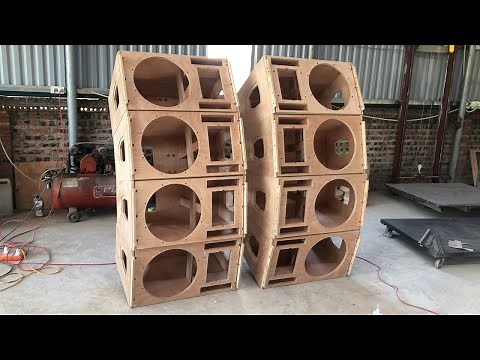 15 inch bass Array speaker design - Speaker cabinet manufacturing skills