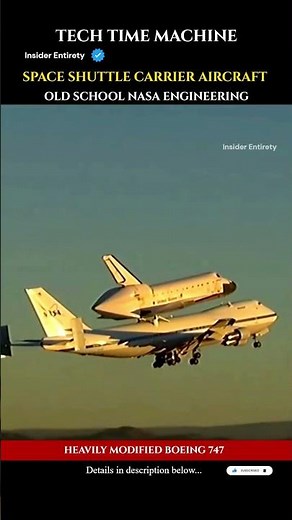 NASA Proved the Space Shuttle Piggyback With a $40 Toy Plane 🤯✈️ #tech #engineering #techshorts