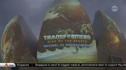 Transformers fans flock to MBS for movie's world premiere