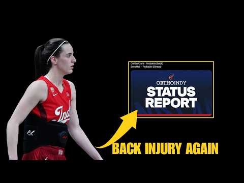 Caitlin Clark LISTED AGAIN On Injury Report for Back Issue Before Valkyries Game!