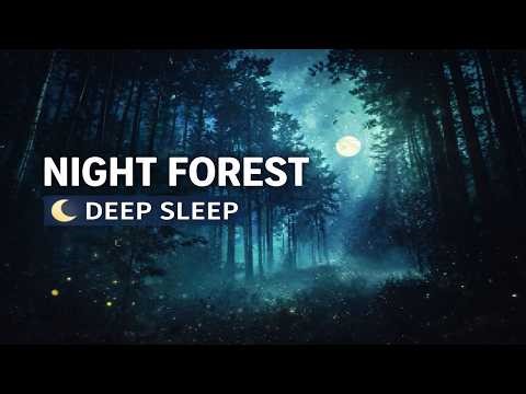 Night Forest Sounds 🌲 Frogs & Crickets for Deep Sleep (3 Hours)