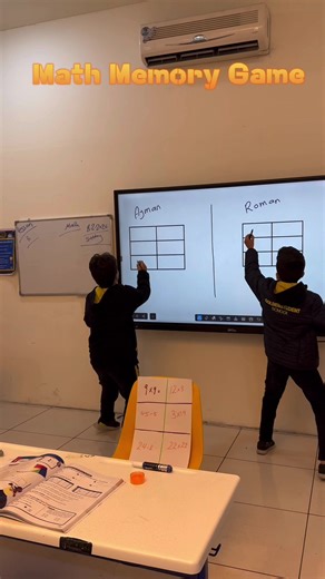 ✨🧠 Math Memory Game 🧮✨ Today our students had so much fun playing the Math Memory Game! 💙 Through this exciting activity, they strengthened their quick thinking, teamwork, and problem-solving skills. Learning becomes more powerful when it’s mixed with fun and engagement 🌟 We are so proud of their enthusiasm and active participation! 👏📚 #MathMemoryGame #LearningIsFun #ProudTeacher #ActiveLearning