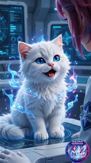 Nova’s Celestial Transformation: Ultimate Fire & Ice Fusion! 🌟💎 #cat