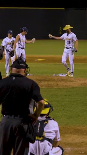 Goodness gracious, GREAT balls of fire @theofficialpartyanimals #savannahbananas #easter #MLB #baseballboys #baseball #promdress #50smusic | James JclPeppers