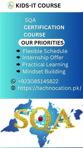 SQA CERTIFICATION COURSE