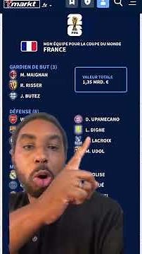My France squad list for the World Cup if I were Didier Deschamps #worldcup2026