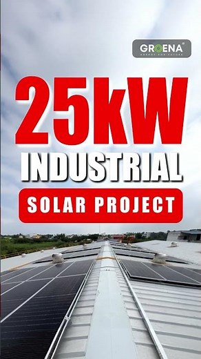 Industrial Rooftop Solar | 25kW System for Factory Setup